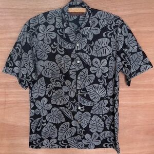 Tori Richard Honolulu tropical foliage hawaiian shirt men's size XS short sleeve
